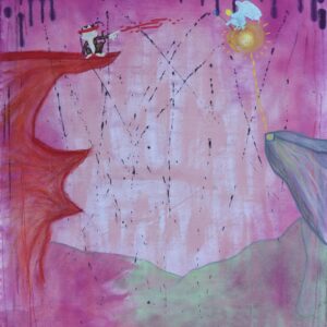 GOOD N EVIL ON CANVAS